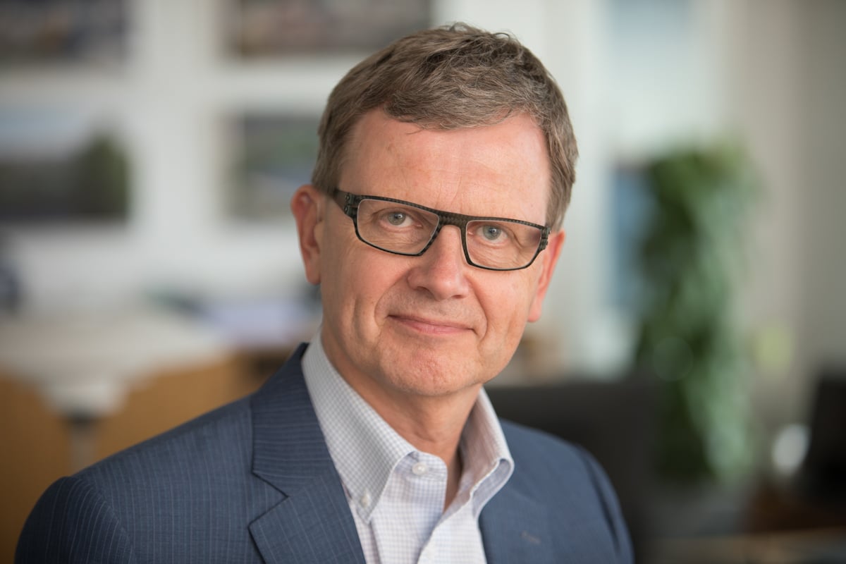 Portræt af direktør på sit kontor Portræt af direktør på sit kontor